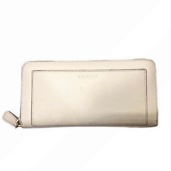Coach zipper accordion wallet